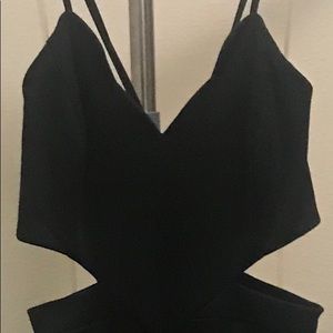 Charlotte Russe Black  jumpsuit with side slits